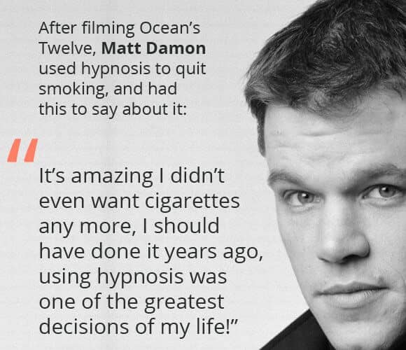 Matt Damon Hypnosis Quote